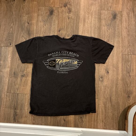Z9836 Vintage Motorcycle Graphic T-Shirt Harley Davidson size L? - Picture 7 of 8